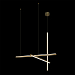 Люстра с 3-мя  пересекающимися цилиндрическими плафонами на тонких тросах Trumpet tube варинант исполнения - 3 | Loft Concept в Ижевске