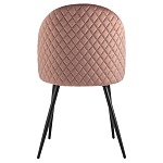 Мягкий стул в велюре пыльно-розового цвета Miruna Chair варинант исполнения - 3 | Loft Concept в Ижевске