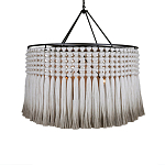 Люстра серая плетеная с кисточками Boho Tassel Chandelier варинант исполнения - 1 | Loft Concept в Ижевске