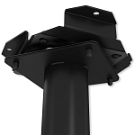 Барный стул вращающийся со спинкой и подлокотниками Douglas Rhombus Черный Велюр варинант исполнения - 7 | Loft Concept в Ижевске