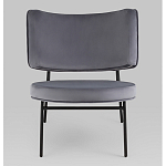 Мини-кресло District Lounge велюр серый варинант исполнения - 4 | Loft Concept в Ижевске