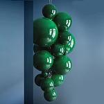 Люстра Grape Balls Зеленое стекло  варинант исполнения - 2 | Loft Concept в Ижевске