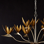 Люстра с плафонами в виде цветов Golden Bird of Paradise варинант исполнения - 6 | Loft Concept в Ижевске