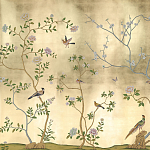 Обои ручная роспись Badminton Deep Rich Gold gilded paper варинант исполнения - 1 | Loft Concept в Ижевске