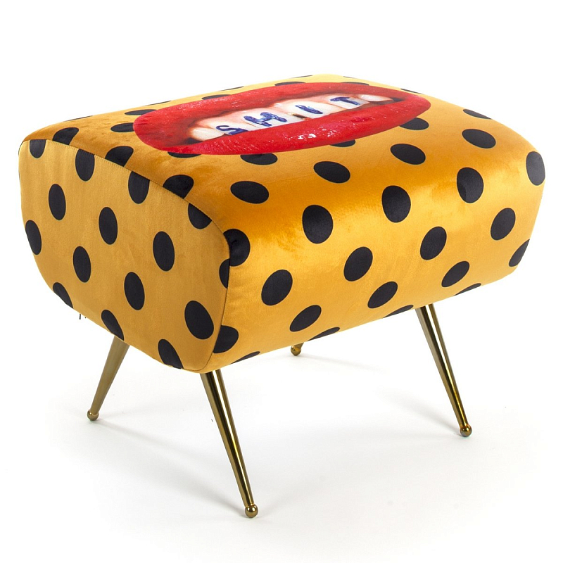 Оттоманка Seletti Pouf Shit Желтый Латунь в Ижевске | Loft Concept 