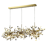 Люстра подвесная из трех частей с металлическими круглыми элементами Terzani Argent варинант исполнения - 2 | Loft Concept в Ижевске