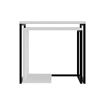 Комплект из 2-х приставных столов белого цвета из дерева ZIGOSH WHITE варинант исполнения - 1 | Loft Concept в Ижевске