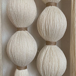 Панно на стену из хлопковых нитей White Morse Wall Hanging  варинант исполнения - 3 | Loft Concept в Ижевске