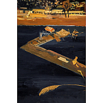 Кофейный стол с японским пейзажем Bohemia coffee table  варинант исполнения - 5 | Loft Concept в Ижевске