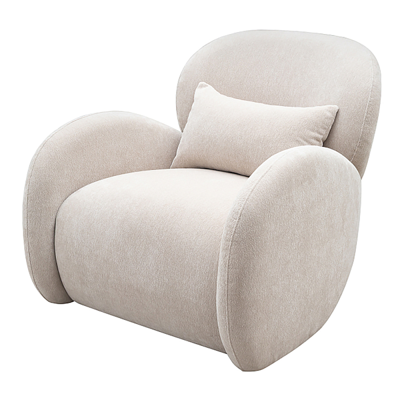 Кресло Rafael Accent Chair Молочный Черный в Ижевске | Loft Concept 