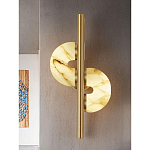 Бра  с фигурным мраморным рассеивателем Spiral of Warm Light варинант исполнения - 6 | Loft Concept в Ижевске