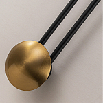 Бра с янтарным стеклянным диском и золотистыми акцентами Savio Glass Disc варинант исполнения - 3 | Loft Concept в Ижевске