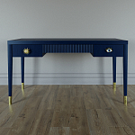 Письменный стол Elsa Dreams Blue Шпон дерево с двумя ящиками варинант исполнения - 1 | Loft Concept в Ижевске