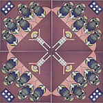 Плитка дизайнерская с узором Мангалоры варинант исполнения - 3 | Loft Concept в Ижевске