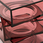 Стол журнальный в форме кубов Acrylic Furniture Lumina Crimson Clarity варинант исполнения - 4 | Loft Concept в Ижевске