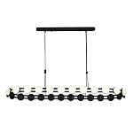 Люстра овальная с круглыми светодиодными источниками света Maxine Light варинант исполнения - 10 | Loft Concept в Ижевске