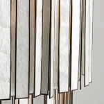 Потолочный светильник с подвесами из перламутра Unique Shine Effect варинант исполнения - 3 | Loft Concept в Ижевске