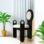 Стул черный из дерева с круглой спинкой Chair in Neoclassical Style варинант исполнения - 1 | Loft Concept в Ижевске