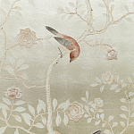 Обои ручная роспись Temple Newsam White Gold gilded silk варинант исполнения - 6 | Loft Concept в Ижевске