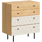 Комод с принтом на ящиках Elise Chest of Drawers варинант исполнения - 9 | Loft Concept в Ижевске