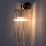 Бра с круглым основанием и длинными прозрачныи стеклянными трубками Nembus варинант исполнения - 2 | Loft Concept в Ижевске