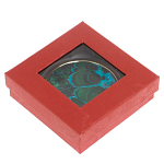 Зеркало карманное складное круглое из натурального камня Малахит с Хризоколлой в подарочной упаковке Gold Stone Mirrors варинант исполнения - 4 | Loft Concept в Ижевске