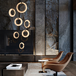 Подвесной светильник в форме кольца Cryptocrystalline Stone варинант исполнения - 5 | Loft Concept в Ижевске