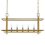 Подвесной светильник прямоугольный 5-ти ламповый Linear Kitchen Light варинант исполнения - 2 | Loft Concept в Ижевске