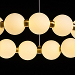 Люстра круглая с матовыми белыми шарами PEARLS Suspension варинант исполнения - 7 | Loft Concept в Ижевске