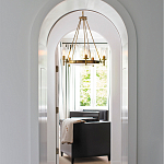  Люстра с 5-ю цилиндрическими плафонами из стекла с пузырьками Hinkley варинант исполнения - 9 | Loft Concept в Ижевске