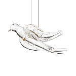 Подвесной светильник с прозрачной стеклянной птичкой Serip Voa варинант исполнения - 6 | Loft Concept в Ижевске