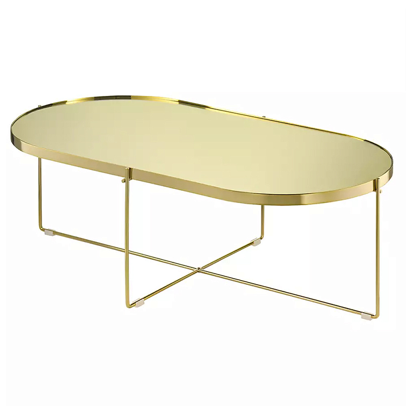 Кофейный столик овальный золотой Modern Mirror Gold Table Золотой в Ижевске | Loft Concept 