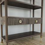 Стеллаж с двумя ящиками Elsa Dreams Walnut варинант исполнения - 2 | Loft Concept в Ижевске