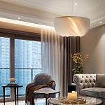 Подвесной светильник с белыми изящными декоративными лепестками Volumetric Petal Lamp варинант исполнения - 4 | Loft Concept в Ижевске