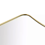 Зеркало золотистое с закруглёнными углами Thin Frame варинант исполнения - 2 | Loft Concept в Ижевске