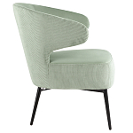 Современное мягкое кресло на металлических ножках Rakush Pistachio варинант исполнения - 5 | Loft Concept в Ижевске