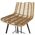 Стул барный с ротанговым плетением Half Bar Chair with Wicker без подлокотников варинант исполнения - 6 | Loft Concept в Ижевске