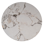 Стол журнальный круглый керамогранит белый Keramos варинант исполнения - 2 | Loft Concept в Ижевске