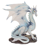 Декоративная статуэтка Белый Дракон Dragon White Statuette варинант исполнения - 1 | Loft Concept в Ижевске