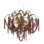 Люстра подвесная с переплетенными металлическими лентами и цепочками Atlantis Chain варинант исполнения - 1 | Loft Concept в Ижевске