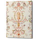 Постер на холсте с изображением ангела и растительных орнаментов Raffael Angel Poster варинант исполнения - 1 | Loft Concept в Ижевске