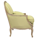Кресло Ava Classical Armchair green striped flax варинант исполнения - 1 | Loft Concept в Ижевске