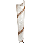 Торшер из перламутра на металлическом каркасе Indonesian Spiral 2 варинант исполнения - 3 | Loft Concept в Ижевске