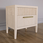 Прикроватная Тумбочка Primo с двумя ящиками Светлый дуб варинант исполнения - 2 | Loft Concept в Ижевске