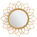 Зеркало из ротанга в форме цветка WICKER MIRROR 90 варинант исполнения - 1 | Loft Concept в Ижевске