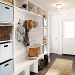 Потолочный светильник для ванных комнат со стеклянным плафоном и одной лампой Hinkley варинант исполнения - 2 | Loft Concept в Ижевске