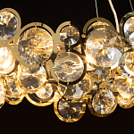 Люстра подвесная из золотых колец 57 см Golden Circles варинант исполнения - 5 | Loft Concept в Ижевске