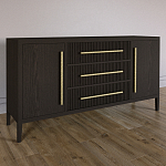 Буфет Primo с тремя ящиками и двумя фасадами Темный орех варинант исполнения - 2 | Loft Concept в Ижевске