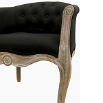 Кресло низкое в стиле прованс Louis French Armchair black flax варинант исполнения - 4 | Loft Concept в Ижевске