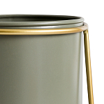 Кашпо из металла и латуни Elegance Elevated Planters оливковое  варинант исполнения - 3 | Loft Concept в Ижевске